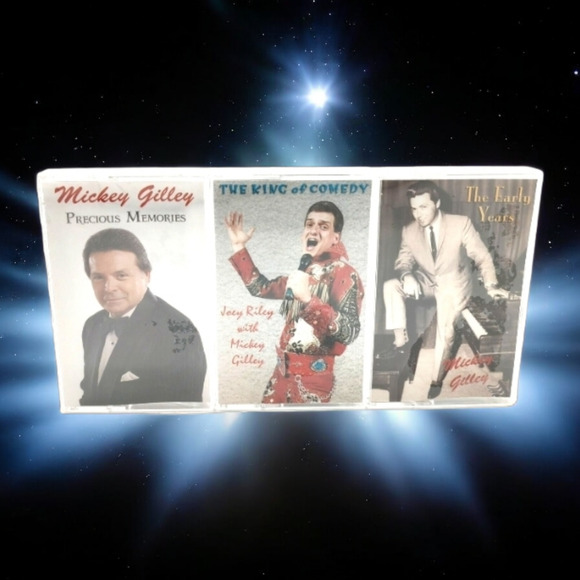 Trio Tape Cassettes Mickey Gilley - King of Comedy, Precious Moments, Early Yrs - Picture 3 of 5